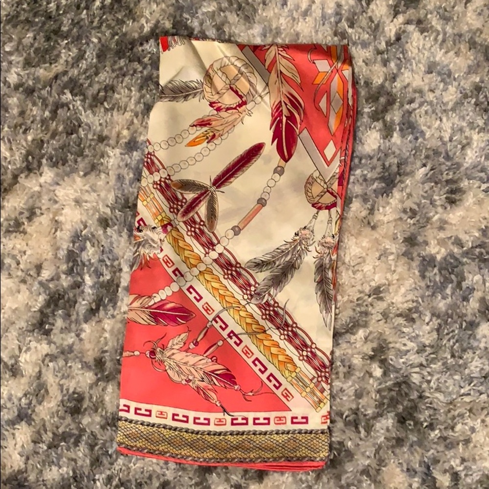 Beautiful printed 100% silk scarf